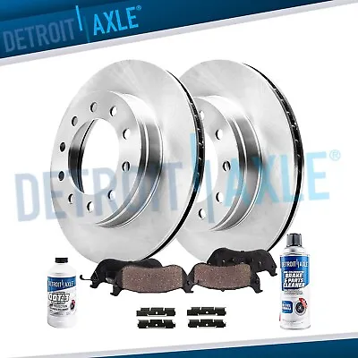 395mm Rear Brake Rotors + Pads For 1999 - 2002 2003 2004 Ford F-450 SD F-550 SD • $227.03