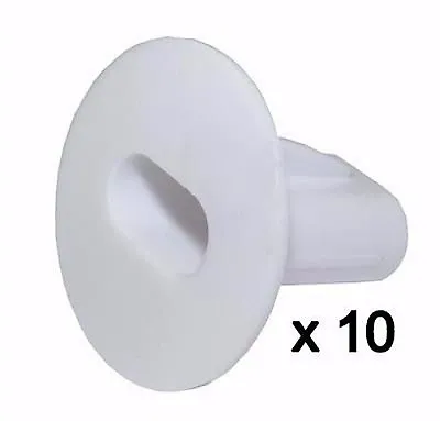 £7.49 • Buy Plastic Hole Tidy Wall Grommet Sky Twin Double Coax Aerial Cable Entry WHITE X10