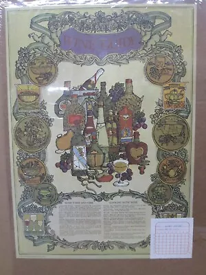 Wine Guide Portal Publication Vintage Poster Food Kitchen 1970's Culinary 20093 • $74.99