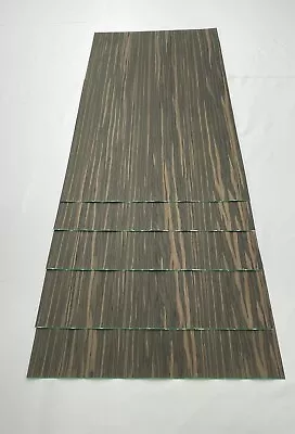 Composite Macassar Ebony Wood Veneer 1/42 Thick. 5 Sheets (23.5  X 15 ) 12 Sq Ft • $42.99