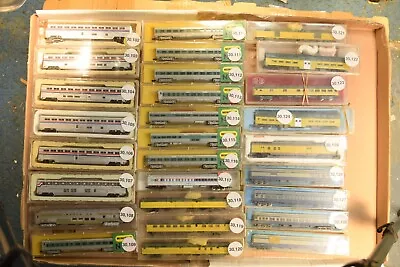 N Scale AMTRAK SUPERLINER PENN CNW B&O UP  Cars Sold Individually • $24.95