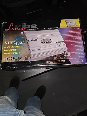 Lanzar VIBE432 Vibe 4000 Watt 4 Channel Mosfet Amplifier Car Audio Amp • $20