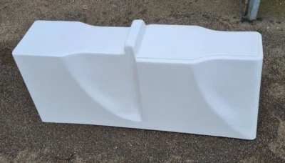 £195 • Buy NEW 2nd Grade DOUBLE White Seat Moulding Only Fibreglass Inflatable Boat Rib