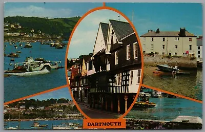 £5 • Buy Multiview Of Dartmouth Devon England Postcard Postmark 1984