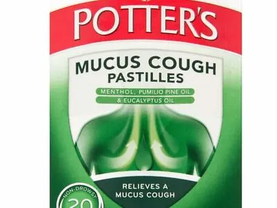 £5.50 • Buy Potters Mucus Cough Pastilles - Pack Of 20