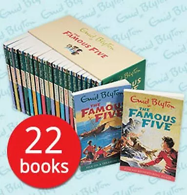 £31.95 • Buy The Famous Five Collection 22 Books Box Set By Enid Blyton - Brand New & Sealed