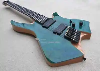 Factory Custom 7 Strings Headless Electric Guitar With Fanned Ebony Fretboard • $399