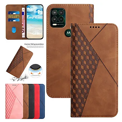 For Motorola G Stylus 2023 5G/Play 2021/Power G22 Edge X30 Magnetic Wallet Case • $11.69