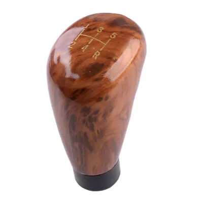 5 Speed Wood Grain Knob Car Manual Gear Shifter Stick Shift Knob Lever Universal • $11.65