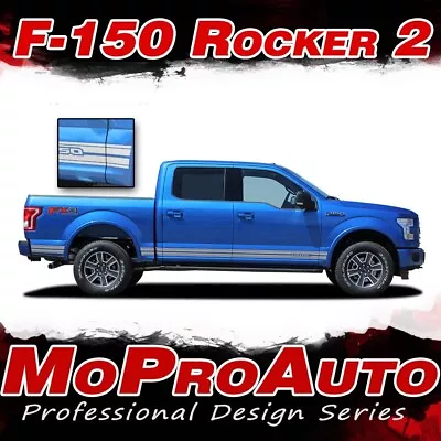 2015-2020 Ford Truck F-150 ROCKERS Vinyl Graphics Stripes 3M Decals | PDS3524 • $121.87