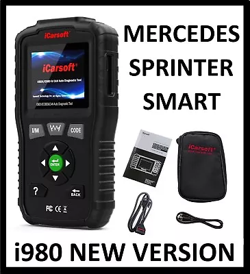 $119.95 • Buy MERCEDES BENZ SPRINTER Diagnostic Scanner Tool OIL RESET ICarsoft MB V1.0 I980
