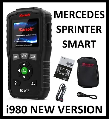 MERCEDES BENZ SPRINTER Diagnostic Scanner Tool OIL RESET ICarsoft MB V1.0 I980 • $99.95