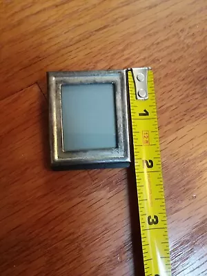 Dollhouse Miniature Silver Picture Frame Mini Photo Art Holder Easel Back • $19