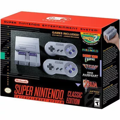 1SET Super Nintendo Classic Mini Entertainment System SNES Included 21 Games • $85