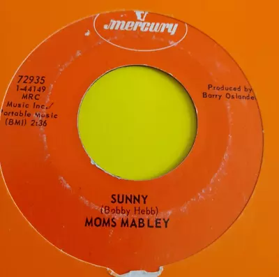 60's Soul 45  *  Moms Mabley  *  Sunny   *  MERCURY   *    EXC  * • $6.20