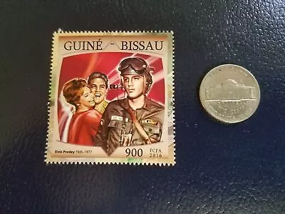 Elvis Presley American Singer Actor 2016 Guine-Bissau Perforated Stamp (d) • $8.53