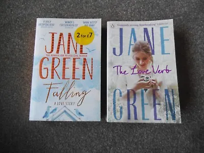 JANE GREEN 2 X PB Book THE LOVE VERB & FALLING  VGC • £1.99