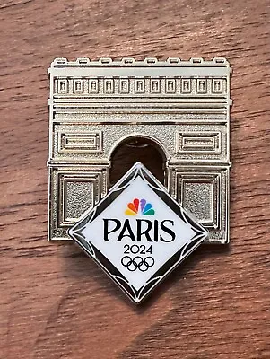 Paris 2024 NBC Arc De Triumphe Media Olympic Pin • $18