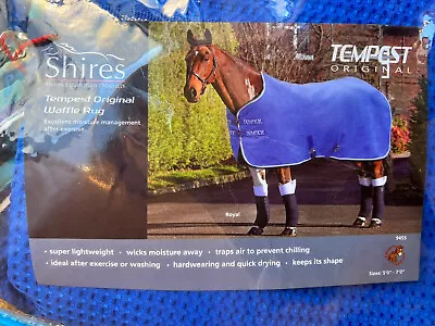 £31.89 • Buy Shires Tempest Original Waffle Rug - Royal Blue 5'0  - 7'0  9455