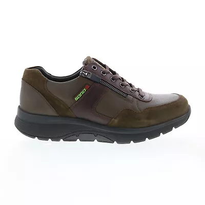 Sano By Mephisto Amory Mens Brown Leather Lace Up Lifestyle Sneakers Shoes • $146.99