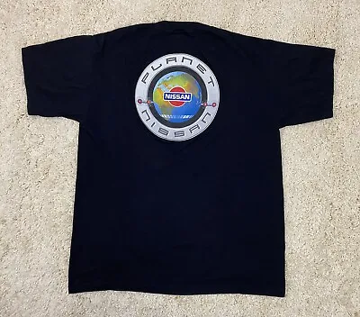 VINTAGE 90s PLANET NISSAN T SHIRT XL AUTO CAR GEAR MECHANIC LOGO • $19.95