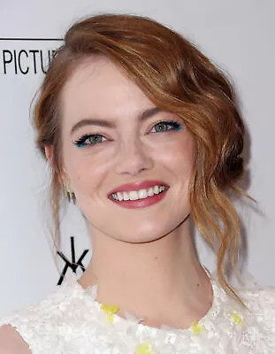 $4 • Buy A Emma Stone Smiling Tied Hair 8x10 Photo Print