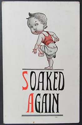 Soaked Again Vintage Comic Postcard Unposted  • $1.95