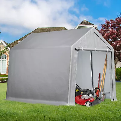 Canopy Portable Storage Shed Garage Motorcycle Bike Cover Tool Lawnmower Shed • $159.99