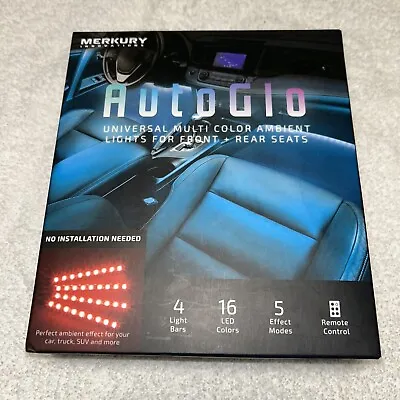 Merkury Innovations AutoGlo Universal Multi Color Ambient Lights Front + Rear  • $3