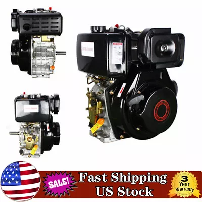 10HP 4 Stroke Diesel Engine Heavy Duty Single Cylinder  Shaft 418CC Air-Cooled • $449.10