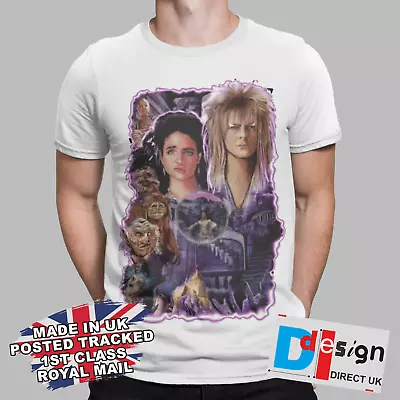 David Bowie T-shirt Labyrinth Movie Retro 80s Sci Fi Film Tee Book 90s • £6.99