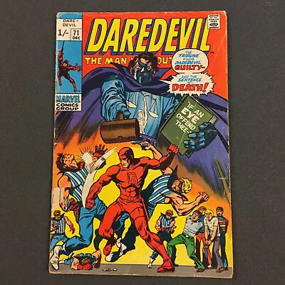 Daredevil 71 (1970) Gene Colan Roy Thomas VINTAGE G/VG Marvel Comics • £15.95