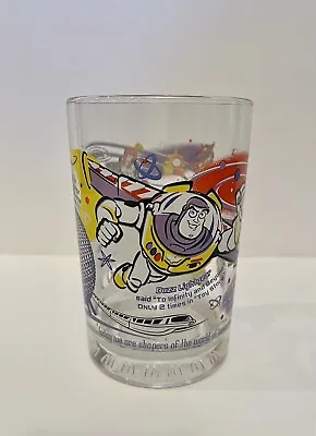 Vtg Buzz Lightyear ￼McDonald's 100 Years Walt Disney World Anniversary Glass NEW • $7.95