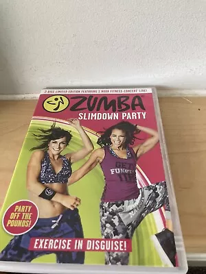 Zumba Slimdown Party  2 Disc Limited Edition Inc 1 Hour Fitness Concert DVD *** • £7.50