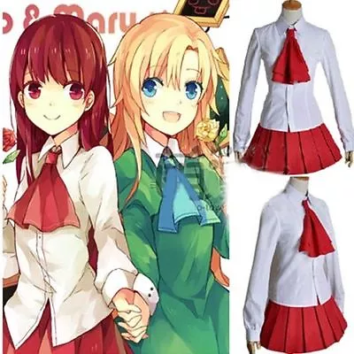 Anime Game Ib Eve Cosplay Costume Students Uniform White Shirt Free Shipping:W • $39.99