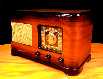 Old Antique Wood Crosley Vintage Art Deco Radio RESTORED CAB W/BLUETOOTH SPK! • $265