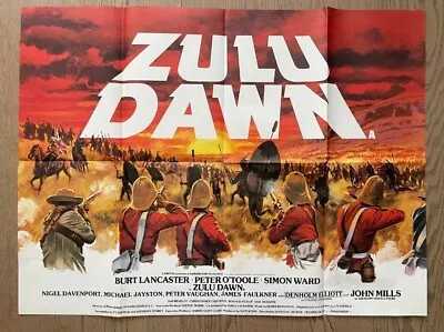 ZULU DAWN Quad Poster Original U.K Cinema Poster 30x40 Inch EXCELLENT CONDITION  • £199