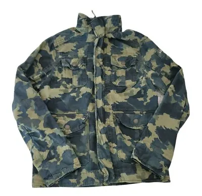 $16.95 • Buy Abercrombie Kids Camouflage Military Jacket Size 14 Large 100% Cotton Full Zip