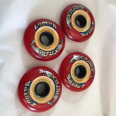 LABEDA GRIPPER  Red Hot  ROLLER HOCKEY WHEEL 80MM ReFlex Flex  4 PACK-85A • $24.50