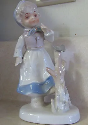 Vintage Vimax Creation Porcelain Figurine - Girl On Pedastal - Made In Japan • $6.95