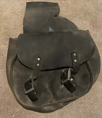 OEM Rare Vintage Harley Davidson Leather Saddlebag Knucklehead Panhead • $100