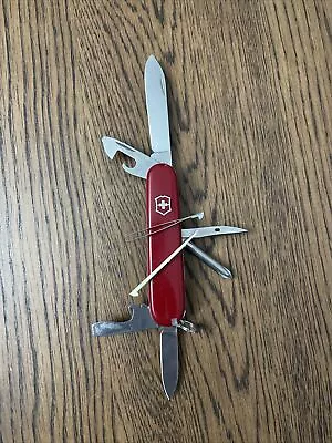 Vintage Victorinox Stainless Rostfrei Officier Suisse Swiss Army Knife Good Used • $32