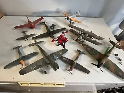 Vintage Model Military Airplane Built Model (Broken) Plane Lot WW1-2. Parts • $25