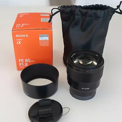 Sony SEL85F18 85mm F/1.8-22 Medium-Telephoto Fixed Prime Camera Lens Black • $250