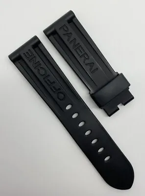 $164.99 • Buy Authentic Officine Panerai 24mm X 22mm Black Rubber Watch Strap Band Tang OEM