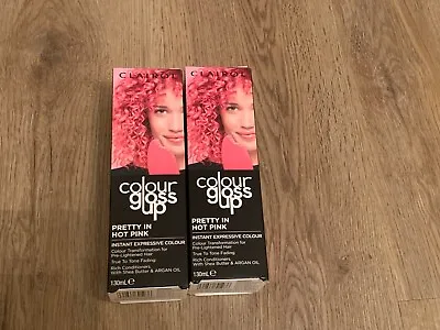 2 X Clairol Colour Gloss Up Instant Hair Colour Pretty In Pink 130ml BNIB • £11.50