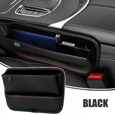 1x Car Seat Gap Storage Box Car Interior Organizer Bag Black Vehicle Accessories • $23.28