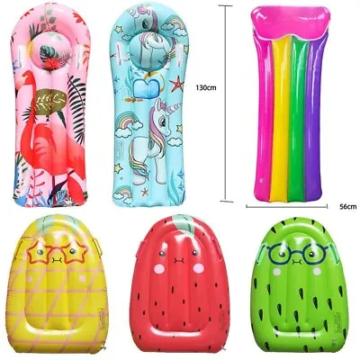 Au Children's Inflatable Surfboard Float Row Water Skis Float Row Flamingo Bed • $32.35