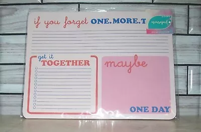 Notepad To-Do List 40 Sheets Paper “If You Forget One More Time” By Mousepad New • $10.24