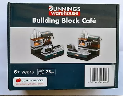 BUNNINGS WAREHOUSE BUILDING BLOCK CAFE 75 PIECES  65mmx 65mm X 48mm PALM SIZE • $16.50